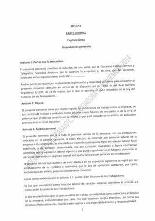 Propuesta Convenio presentatada por correos el 18/11