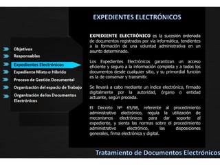 Garantizar la organización, almacenamiento y conservación del documento.