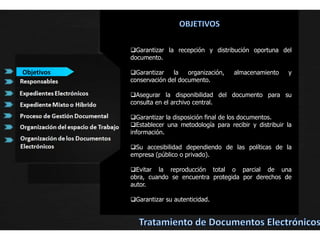  Se requiere entonces de una serie de políticas que definan si el documento será de carácter público o de acceso restringido, dependiendo de su naturaleza y de su vitalidad en contenidos para la empresa. 