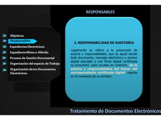  Realizar la selección de documentos electrónicos para determinar cuáles se van a conservar.