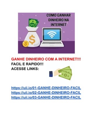 GANHE DINHEIRO FACIL NA INTERNET