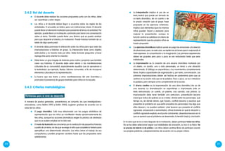 210 211
	 El docente debe realizar las acciones propuestas junto con los niños, debe
ser copartícipe y estar alegre.
	 Los niños y el docente deben llegar a acuerdos sobre las reglas de las
actividades. El encuadre es lúdico, pero con indicaciones claras. El docente
puede llevar un elemento motivador para presentar el tema o la actividad. Por
ejemplo, puede llevar un muñequito y animarlo para tener una conversación
sobre el tema. También puede llevar una lámina que se pueda analizar
pero que despierte el interés y la motivación. Puede tratarse también de un
relato de algo que le pasó.
	 El docente debe promover la interacción entre los niños para que creen las
improvisaciones e historias en grupo. Su intervención tiene como objetivo
estimularlos y no hacerlo todo por ellos. Debe formular preguntas y hacer
repreguntas para orientar la creación.
	 Debe tener un gran bagaje de historias para contar y propiciar que también
creen sus historias. El docente debe estar atento a las manifestaciones
culturales de su comunidad, especialmente aquellas que se aproximan a
la teatralidad; por ejemplo, fiestas, labores comunales, a fin de incorporar
elementos culturales en la representación.
	 Es bueno que vea teatro u otras manifestaciones del arte dramático y
promueva la presencia de grupos teatrales para niños en la escuela.
A manera de pautas generales, presentamos, en conjunto, las que investigadores–
educadores, como Bolton (1991) y Bullón (1983), sugieren graduar de acuerdo con la
edad de los niños.
	El juego dramático. Está muy relacionado con los juegos simbólicos de
representación que los niños ya manifiestan desde aproximadamente los
tres años, aunque las acciones dramáticas exigen la práctica de destrezas
que no se suelen emplear en la vida real.
	El modo de ilustración se caracteriza por la realización de pequeñas historias
a partir de un tema, en las que se exige al niño que complete la historia para
ejemplificar una determinada situación. Los niños miran el trabajo de sus
compañeros y pueden proponer cambios hasta que las propuestas sean
satisfactorias.
Pertinencia para el nivel de desarrollo
	La interpretación implica el uso de un
texto teatral que puede ser tomado de
un texto dramático, de un cuento o de
la propia creación que el grupo haya
propuesto en los ejercicios anteriores.
Implica usar elementos (que los mismos
niños pueden hacer) y vestuario para
mejorar la presentación, aunque la
función central es satisfacer el criterio de
representación que los propios niños se
hayan propuesto.
	Los ejercicios dramáticos implican poner en juego las emociones y la vivencia
de situaciones, pero, en este caso, se repiten las acciones para ir mejorando el
nivel expresivo, la concentración o la imaginación. Las primeras experiencias
deben ser grupales pero poco a poco se van reduciendo hasta que sean
individuales.
	La improvisación es la creación de una escena dramática motivada por
un objeto, un sonido, uno o más personajes, un tema o una situación
determinada. El diálogo es espontáneo y los movimientos completamente
libres. Implica capacidades de organización y, por tanto, comunicación. Las
primeras improvisaciones deben ser hechas en pantomima para que se
centren en la acción más que en la palabra. Poco o poco, se va a introducir
la palabra, pero siempre como complemento de la acción.
	El drama creativo es la improvisación de una obra dramática (no ya de
una escena). La dramatización es espontánea e improvisada ante un
texto estructurado: un cuento, un poema, una canción, una pintura. La
improvisación debe tener también una estructura: presentación (escena
inicial que indica de quiénes se va a tratar, dónde están los personajes, qué
tiempo es, de dónde vienen, qué hacen), conflicto (escena o escenas que
presentan el problema en que están envueltos los personajes: hay algo que
ellos desean y no pueden realizar), crisis (escena que presenta el conflicto
agravado, empeorado o aumentado), clímax (instante en que la situación o
conflicto agravado explota; es el punto culminante), desenlace (escena en la
que se aprecia que el problema se desenreda; la tensión baja) y conclusión.
En la obra que se va a crear después de la motivación, deben participar todos los niños.
No se los debe seleccionar según sus habilidades de actuación, su voz ni su físico. No
se precisa de talento ni de público. Los niños deben sentirse libres de participar usando
sus propias palabras y desplazamientos de acuerdo con su propio criterio.
3.4.2 	Rol del docente
3.4.3	Criterios metodológicos
 