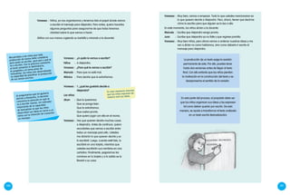 Explica a los niños la
actividad para que
asuman su rol de
dictantes.
En este momento interesa
que los niños expresen de
manera oral sus ideas.
140 141
Al preguntarles qué les gustaría
decirle a Alejandra, la docente
concentra la atención en qué se
va a escribir (tema). Un indicador
importante de la capacidad
de textualizar es que los niños
desarrollen sus ideas en torno a un
tema con la intención de transmitir
un mensaje.
Vanessa	:	 Muy bien, vamos a empezar. Todo lo que ustedes mencionaron es
lo que quieren decirle a Alejandra. Pero, ahora, tienen que decirme
cómo lo escribo para que alguien se lo lea a ella.
En este momento, los niños dictan a la docente:
Marcela	:	 Escribe que Alejandra venga pronto.
Juan	:	 Escribe que Alejandra ya no falte y que regrese prontito.
Vanessa	:	 Muy bien niños, pero ahora vamos a ordenar nuestras ideas y me
van a dictar no como hablamos, sino como debería ir escrito el
mensaje para Alejandra.
La producción de un texto exige la revisión
permanente de este. Por ello, puedes tener
hasta dos versiones antes de llegar al texto
final. Con ello evitarás que los niños pierdan
la motivación en la construcción del texto y se
desaproveche el sentido de la revisión.
En esta parte del proceso, el propósito debe ser
que los niños organicen sus ideas y las expresen
tal como deben quedar por escrito. De esta
manera, se ayuda a transformar el texto oralizado
en un texto escrito (textualización).
Vanessa	:	 ¿A quién le vamos a escribir?
Niños	:	 A Alejandra.
Vanessa	:	 ¿Para qué le vamos a escribir?
Marcela	:	Para que no esté mal.
Mónica	:	Para decirle que la extrañamos.
Vanessa	:	Y, ¿qué les gustaría decirle a
Alejandra?
Los niños
dicen : Que la queremos.
		 Que se ponga bien.
		 Que la extrañamos.
		 Que vuelva pronto.
		 Que quiero jugar con ella en el recreo.
Vanessa	:	 Veo que quieren decirle muchas cosas
a Alejandra. Antes de continuar, quiero
recordarles que vamos a escribir entre
todos un mensaje para ella. Ustedes
me dictarán lo que quieren decirle y yo
lo escribiré. Luego, cuando esté listo, lo
escribiré en una tarjeta, mientras que
ustedes escribirán sus nombres en una
cartulina. Finalmente, pegaremos los
nombres en la tarjeta y a la salida se la
llevaré a su casa.
Recuérdales a los niños que toda
producción de textos debe considerar
para quién se escribe, para qué y qué se
va a escribir. Con la práctica constante,
al tener presente el destinatario,
el propósito y el tema antes de
textualizar, los niños irán desarrollando
la capacidad de planificar la producción
de sus textos escritos.
Vanessa	:	Niños, ya nos organizamos y tenemos listo el papel donde vamos
a escribir el mensaje para Alejandra. Pero antes, quiero hacerles
algunas preguntas para asegurarme de que todos tenemos
claridad sobre lo que vamos a hacer.
(Niños con sus manos cogiendo su barbilla y mirando a la docente).
 