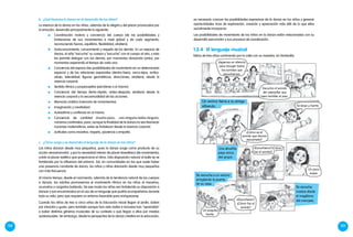 188 189
b.	 ¿Qué favorece la danza en el desarrollo de los niños?
La vivencia de la danza en los niños, además de la alegría y del placer provocados por
la emoción, desarrolla principalmente lo siguiente:
	 Coordinación motora y conciencia del cuerpo (de las posibilidades y
limitaciones de sus movimientos a nivel global y de cada segmento,
reconociendo fuerza, equilibrio, flexibilidad, etcétera).
	 Autoconocimiento, conocimiento y respeto de los demás. En un espacio de
danza, el niño “escucha" su cuerpo y “escucha” con el cuerpo al otro, y esto
les permite dialogar con los demás, por momentos danzando juntos, por
momentos esperando el tiempo de cada uno.
	 Conciencia del espacio (las posibilidades de movimiento en un determinado
espacio) y de las relaciones espaciales (dentro-fuera, cerca-lejos, arriba-
abajo, lateralidad, figuras geométricas, direcciones, etcétera), desde la
vivencia corporal.
	 Sentido rítmico y propioceptivo (percibirse a sí mismo).
	 Conciencia del tiempo (lento-rápido, antes-después, etcétera) desde la
vivencia corporal y la secuencialidad de las acciones.
	 Memoria cinética (memoria de movimientos).
	 Imaginación y creatividad.
	 Autoestima y confianza en sí mismo.
	 Conciencia de cantidad (mucho-poco, uno-ninguno-todos-ninguno,
números cardinales), pues, aunque la finalidad de la danza no sea favorecer
nociones matemáticas, estas se fortalecen desde la vivencia corporal.
	 Actitudes como iniciativa, respeto, paciencia y empatía.
c.	 ¿Cómo surge y se desarrolla el lenguaje de la danza en los niños?
Los niños danzan desde muy pequeños, pues la danza surge como producto de su
acción sensoriomotriz y por la necesidad interior de placer kinestésico (de movimiento),
unido al placer estético que proporciona el ritmo. Esta disposición natural al baile se ve
fortalecida por la influencia del entorno. Así, en comunidades en las que suele haber
una presencia constante de danza, los niños y niñas danzarán desde muy pequeños
con más frecuencia.
es necesario conocer las posibilidades expresivas de la danza en los niños y generar
oportunidades ricas de exploración, creación y apreciación más allá de lo que ellos
socialmente incorporan.
Las posibilidades de movimiento de los niños en la danza están relacionadas con su
desarrollo psicomotor y sus procesos de socialización.
Al mismo tiempo, desde el nacimiento, además de la tendencia natural de los cuerpos
a danzar, los adultos promovemos el movimiento rítmico en los niños al mecerlos,
acunarlos o cargarlos bailando. De ese modo los niños ven fortalecida su disposición a
danzar y son encaminados en el uso de un lenguaje que podría acompañarlos durante
toda su vida, pero que requiere un entorno favorable para enriquecerse.
1.2.4	El lenguaje musical
Niños de tres años caminando por la calle con su maestra, en Ventanilla.
Cuando los niños de tres a cinco años de la Educación Inicial llegan al jardín, bailan
por intuición y gusto, pero también porque han visto bailar e inclusive han “aprendido”
a bailar distintos géneros musicales de su contexto o que llegan a ellos por medios
audiovisuales. Sin embargo, desde la perspectiva de la danza creativa en la educación,
Vayamos en silencio
para recoger todos
los sonidos que
escuchamos.
Escucho el sonido
del caterpillar que
hace temblar el piso.
Cómo es el
sonido que hemos
escuchado?
Un vecino llama a su amigo
silbando. Es largo y fuerte.
Escucharon?
Cómo fue el
sonido?
Un poco
suave.
Una abuelita
pasa cerca
del grupo.
Se escucha a un vecino
arreglando la puerta
de su casa.
Se escucha
música desde
el megáfono
del mercado.
Escucharon? Cómo
fue el sonido?
Un poquito
fuerte.
 
