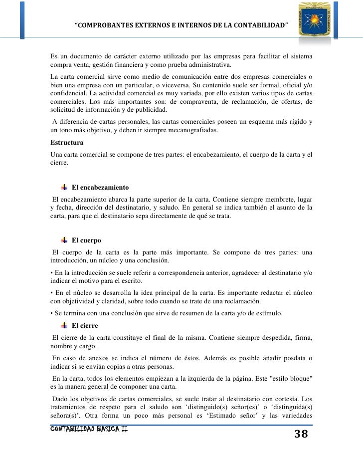 Documentos internos y externos