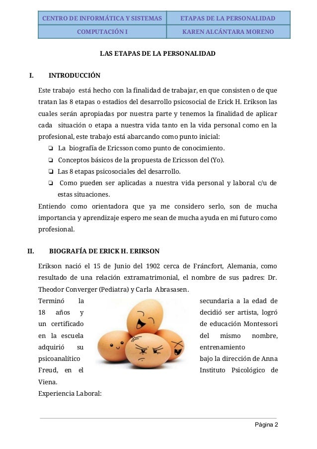 ETAPAS DE LA PERSONALIDAD