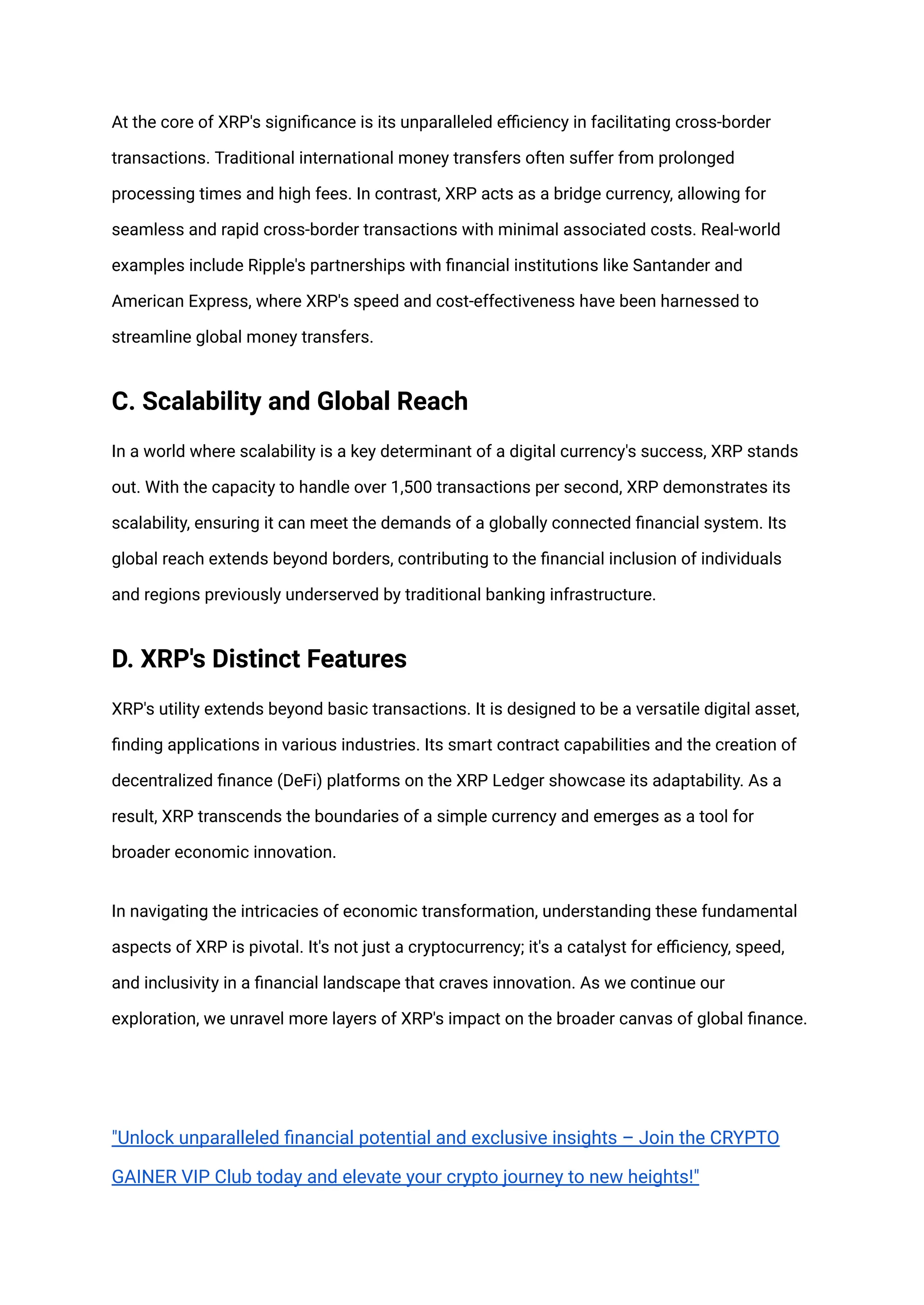 XRP: The Ripple Effect in Financial Reset – Unveiling the Role of Digital  Currency in Economic Transformation | PDF