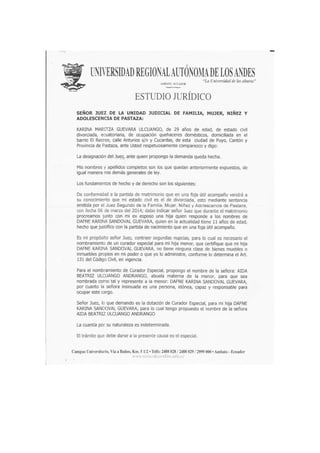 Documentos juridicos cynthia guevara