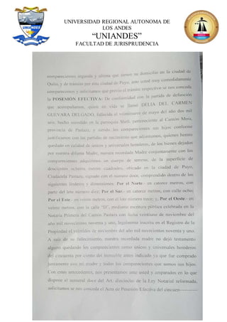 UNIVERSIDAD REGIONAL AUTONOMA DE
LOS ANDES
“UNIANDES”
FACULTAD DE JURISPRUDENCIA
 