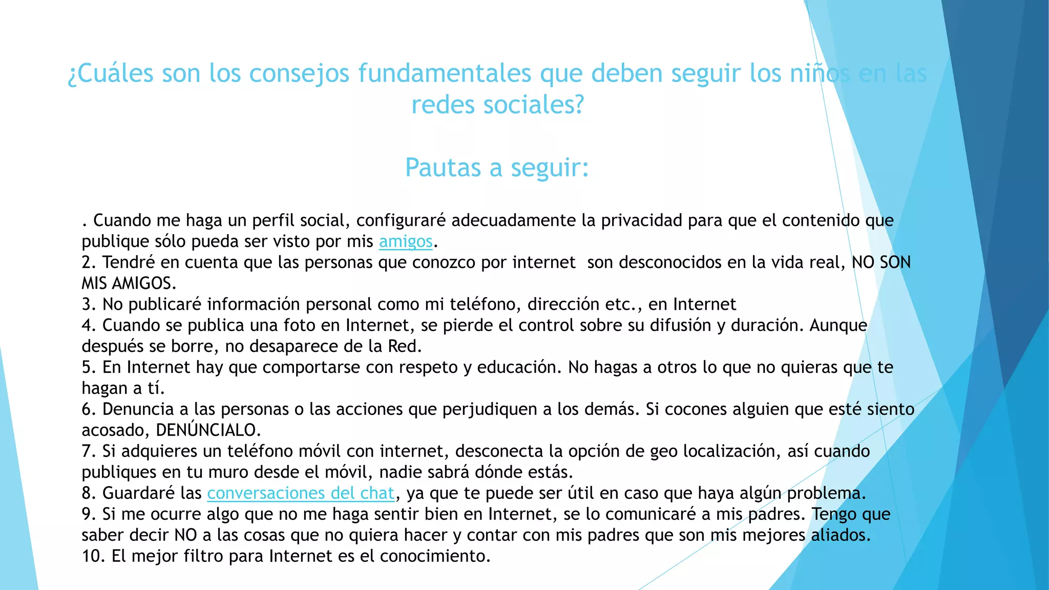 riesgos de internet y redes sociales para los niños | PDF | Internet ...