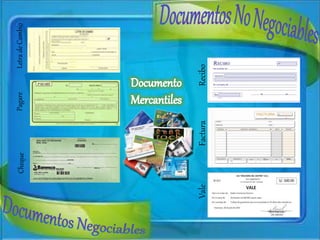 LetradeCambioPagareCheque
ReciboFacturaVale
 