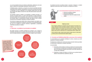 86 87
En diferentes países y condiciones, su inclusión en el currículo ha permitido desarrollar
capacidades de tipo cognitivas, metacognitivas y de formación transversal que ayudan
a comprender el rol de la matemática en una sociedad moderna (Niss 1993; Keitel
1993; Abrantes 1994; William & Ahmed 1997; Alsina 1998; Blomhoj 2000; Aravena 2001;
Gómez 2002).
Esta estrategia consiste en entregar a los estudiantes un problema vinculado a un
situación en contextos diversos, y a partir de ello desarrollar un modelo matemático.
Esto permite debatir entre los estudiantes sobre puntos de vista matemático respecto
de la situación, llegar a un planteamiento de equipo, estar seguros y tener un sentido
funcional de los conocimientos matemáticos al resolver el problema.
Por otro lado, los prepara para afrontar retos en diversos espacios, esto debido a que
comúnmente nos enfrentamos a problemas cuya solución no se da espontáneamente,
sino que es el resultado de reconocer relaciones, regularidades y propiedades
matemáticas asociadas a la realidad.
Fases:
a. Reconocer un problema muy vinculado a la realidad
Esto implica reconocer un problema planteado por el docente o por un equipo de
estudiantes; este debe de ser muy general y libre de tantos datos como sea posible, ya
que en las etapas posteriores el estudiante examinará y recogerá lo que se necesita.
e. Valida de la
solución
b. Concreta
una finalidad
problemática y
reconocer cómo
resolverla
a. Reconoce
un problema
vinculado a la
realidad
d. Realiza la
formulación
matematica
c. Hace
suposiciones o
experimentar
De preferencia este tipo de problemas deben ir asociados a imágenes o a material
referencial concreto que los lleve a vincularlos con contextos de su entorno.
Serecomiendaplantearlossiguientestiposdeproblemas:
	 Situación de problemas realistas.
	 Situaciones problemáticas.
	 Problemas de traducción compleja de varias
etapas.
Ejemplo:
Tarjetas que crecen
	 Para las fiestas navideñas los estudiantes del primer grado de secundaria van a
adornar diferentes tamaños de tarjetas navideñas cuadradas, con la técnica del
puntillado aplicado en los bordes; de tal modo que para la tarjeta 1 tenga dos
puntos en cada borde, la segunda tarjeta tres puntos en cada borde, la tercera
tarjeta cuatro puntos en cada borde y así sucesivamente hasta la tarjeta nueve.
	 ¿Cómo podremos saber cuántos puntos tendrá la tarjeta nueve en cada borde?
¿Cuántos puntos en total tendrá dicha tarjeta? Explique.
b. Concretar una finalidad problemática y reconocer cómo resolverla
Es recomendable que los estudiantes identifiquen los datos y relaciones que están
presentes en la situación planteada.
Por tratarse de un problema real, muchas veces vamos a encontrar términos que deben
ser relacionados a expresiones y conceptos matemáticos.
Es recomendable:
	 Desarrollar una lluvia de ideas, en este caso, anotamos en la pizarra los datos
y sus variaciones o en tarjetas para ser distribuidas a los grupos de trabajo. En
ellos se van generando preguntas que permitan incluir datos relevantes que
no hayan sido considerados.
	 Organizarse en grupos de trabajo, de tal forma que se permita discutir al
elaborar la lista de términos, expresiones, datos, etc.
Considerar esta estrate-
gia para el desarrollo de
aprendizajes matemáti-
cos en contextos reales,
la oportunidad de relacio-
narlos e integrarlos con
otros aprendizajes, como
ciencias, comunicación y
otros.
en una vía prometedora tanto para enfrentar las dificultades y deficiencias como para
elevar la calidad de los aprendizajes matemáticos” (Aravena 2002: 66).
 