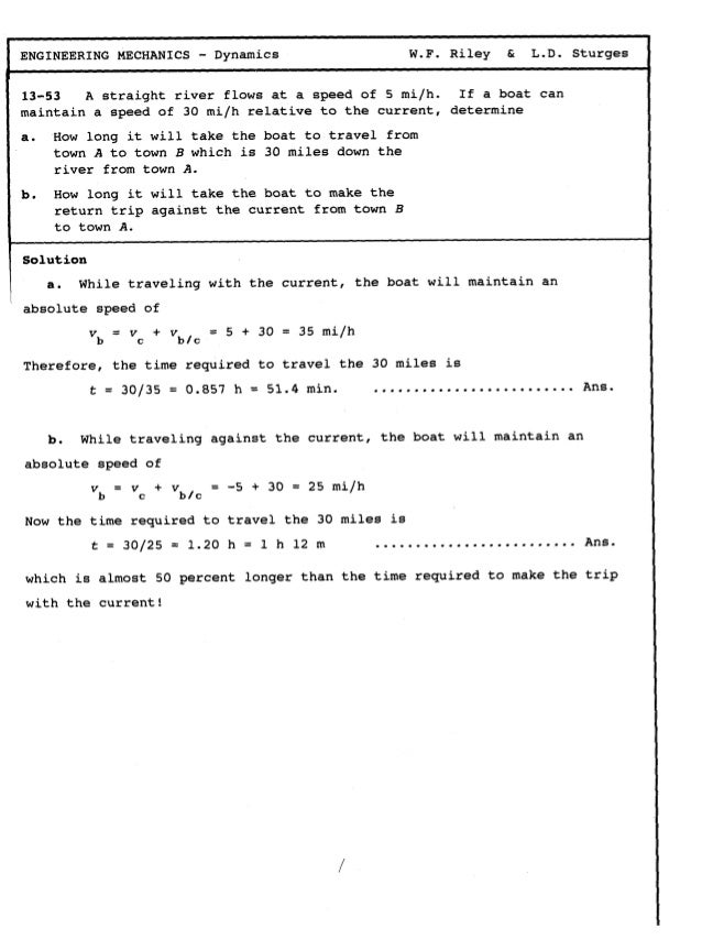 dynamics solution manual