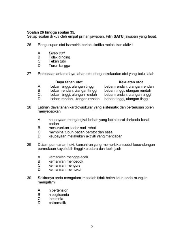 Soalan Pjk Tingkatan 3  contoh soalan pjk tingkatan 3 / Soalan
