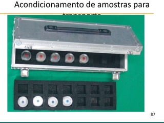 Acondicionamento de amostras para
transporte
Texto
87
 