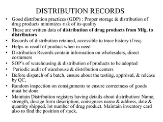DOCUMENTS on quality of pharmaceutical products | PPTX