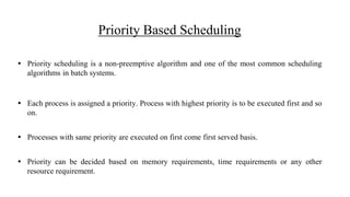 SCHEDULING ALGORITHMS | PPTX