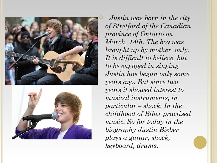 Justin Bieber biography