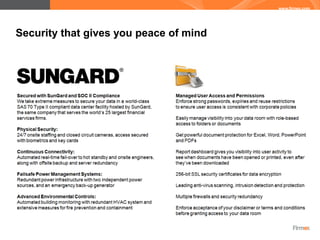 Security that gives you peace of mind
 