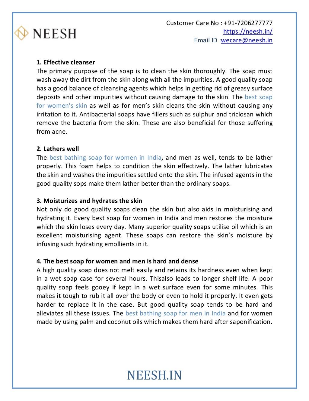 5 Things To Expect From The Best Body Soap