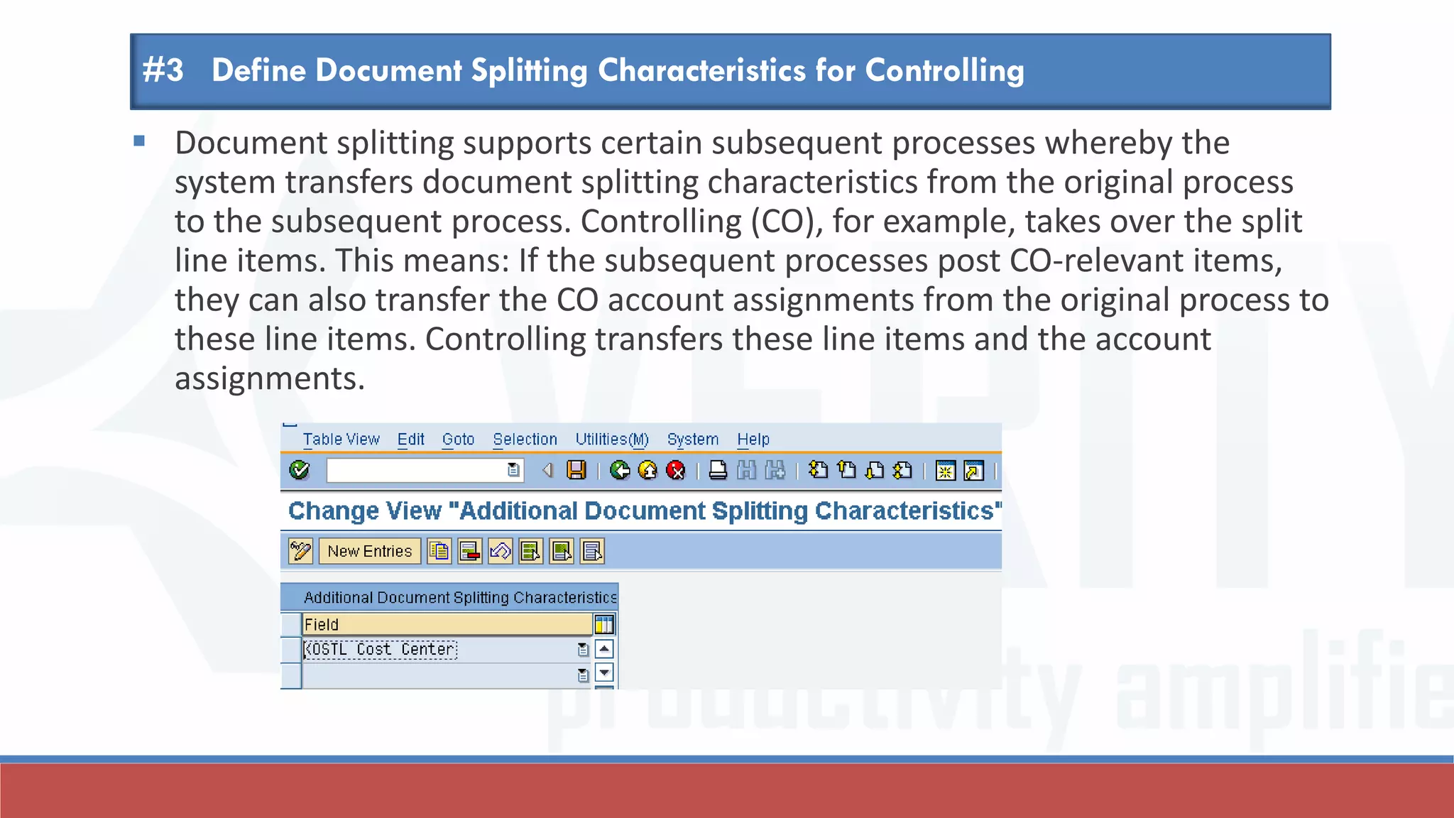 Document splitting in New GL in SAP | PDF