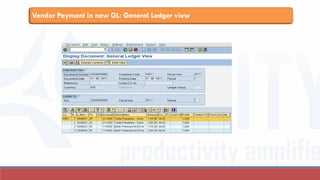 Vendor Payment in new GL: General Ledger view
 