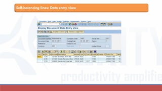 Self-balancing lines: Data entry view
 