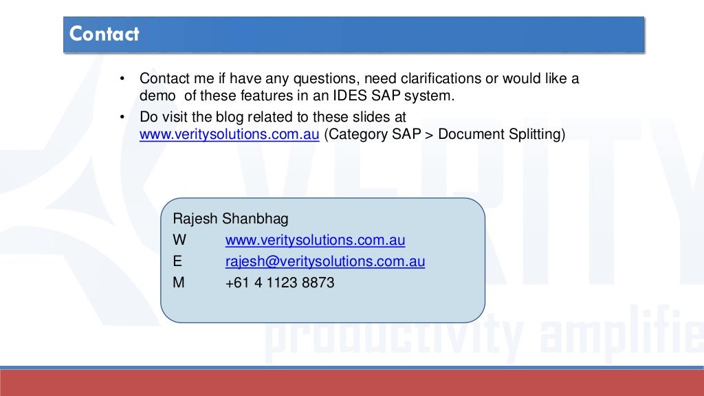Document splitting in New GL in SAP