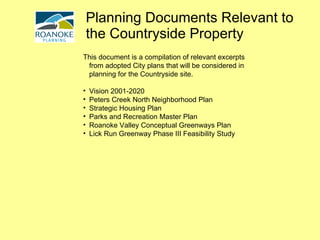 Planning Documents Relevant to the Countryside Property ,[object Object],[object Object],[object Object],[object Object],[object Object],[object Object],[object Object]