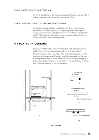 Minimum Platform Dimensions Documents scaffolding | PDF