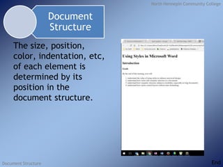 Document Structur Document structure | PPTX