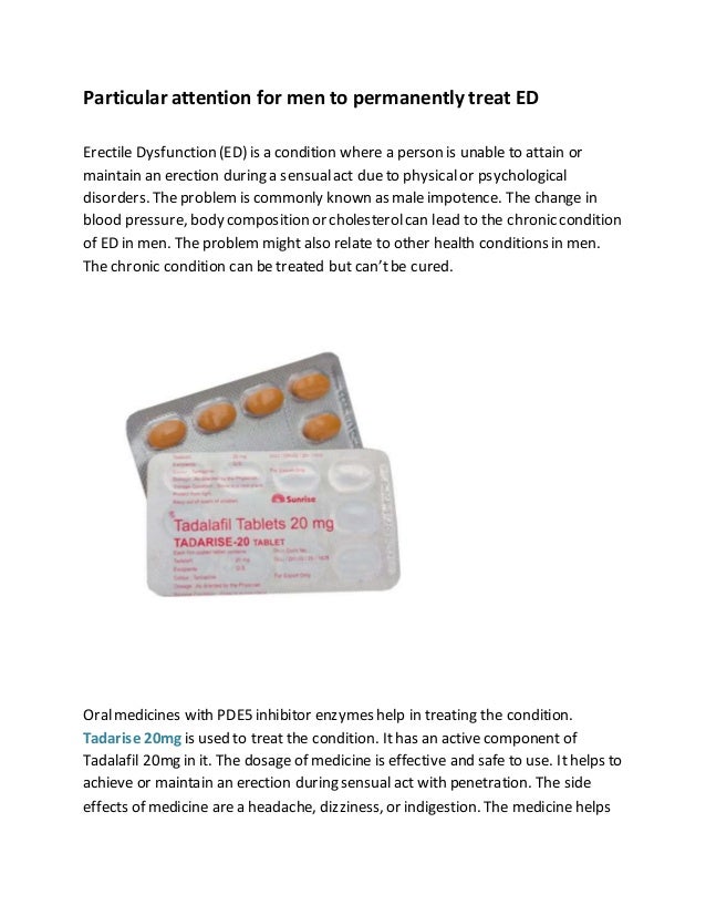 tadalafil use