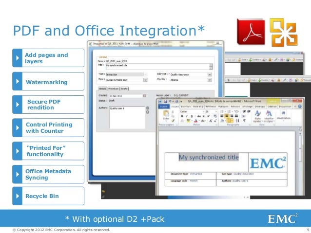 EMC ECD Documentum D2