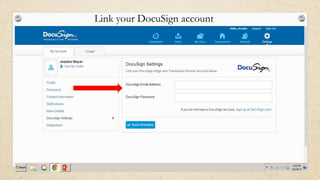 Link your DocuSign account

 