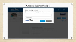 Create a New Envelope

 