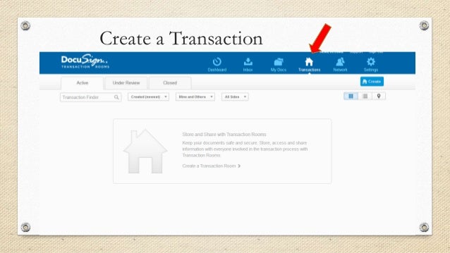 How To Use Docusign And Transaction Rooms