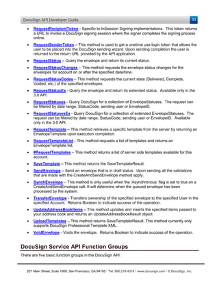 DocuSign eSignature API Guide - SOAP | PDF