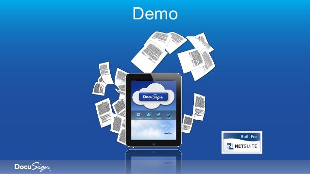 DocuSign for NetSuite CRM webinar DocuSign for NetSuite CRM webinar