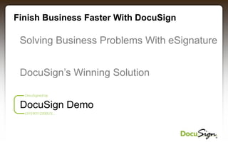 DocuSign Company Overview | PPTX