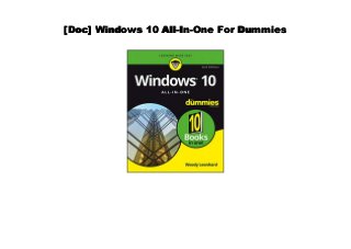[Doc] Windows 10 All-In-One For Dummies
 
