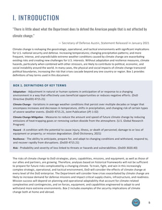 Dod Climate Code Table US Department of Defense: Climate Risk Analysis | PDF