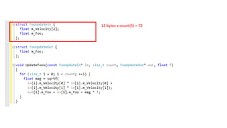 12 bytes x count(5) = 72
 