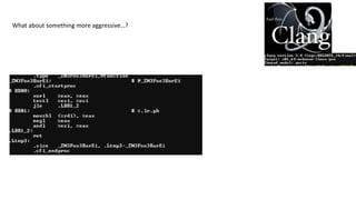 What about something more aggressive…?
 