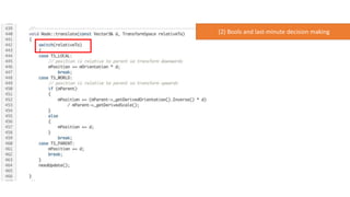 (2) Bools and last-minute decision making
 