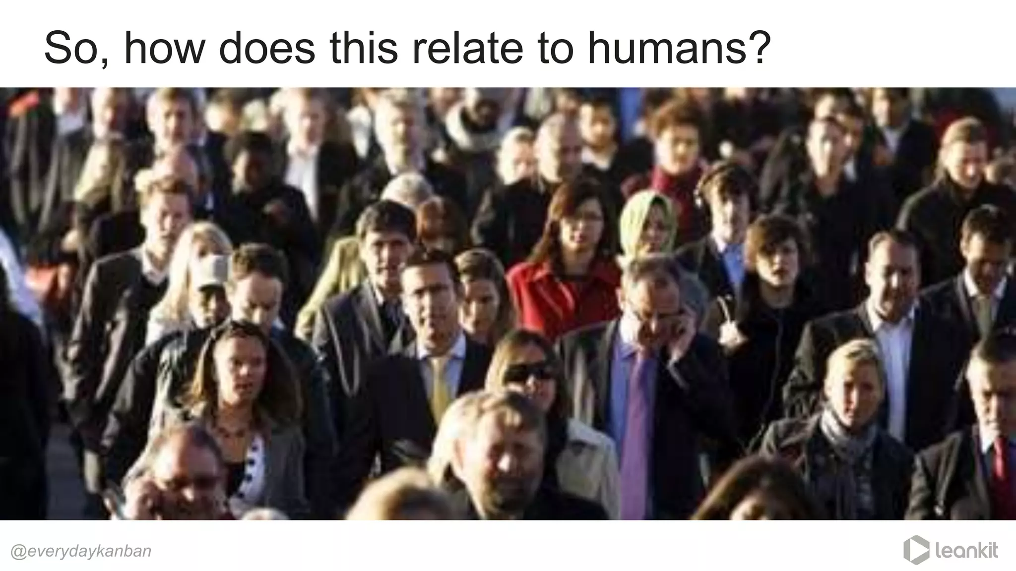 So, how does this relate to humans?
@everydaykanban
 