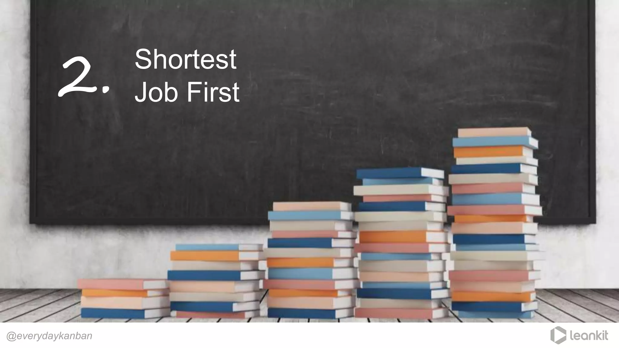 Shortest
Job First
@everydaykanban
2.
 