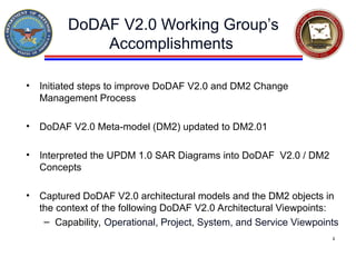 Dodaf 2.0 Examples DoDAF2-0_update.ppt is a brief for DoDAF | PPT