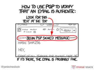 @petecheslock
Keep It Simple
Skip the ITIL IR Plan for now
 