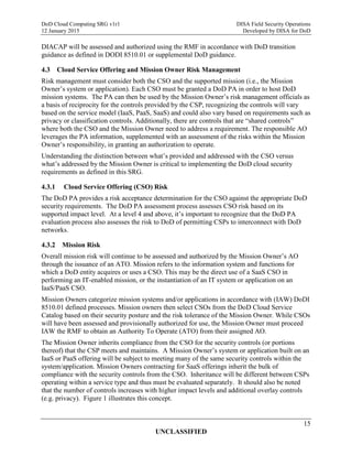 Do d cloud computing security requirements guide (srg) version 1 | PDF