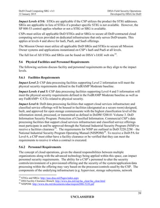 Do d cloud computing security requirements guide (srg) version 1 | PDF
